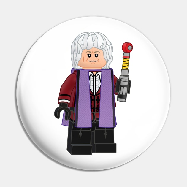 Lego Third Doctor Pin by ovofigures