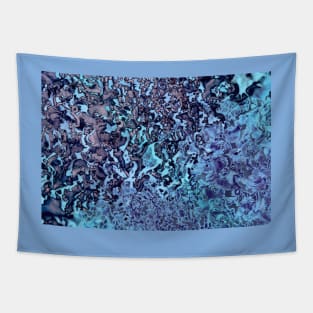 Blue Abstract Lichen Tapestry