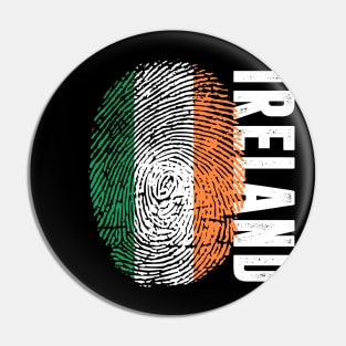 Ireland Flag Fingerprint My Story DNA Irish Pin