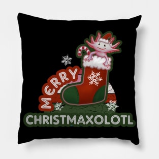 Merry Christmas Christmaxolotl Cute Axolotl Pillow