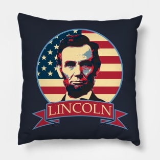 Abraham Lincoln American Banner Pillow