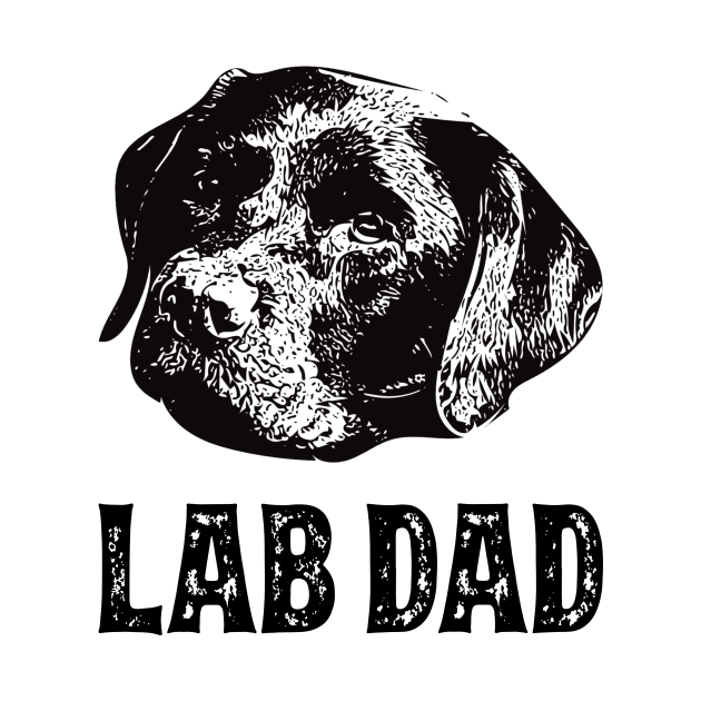 Chocolate Lab Dad Labrador by DoggyStyles