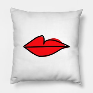 Red Lips As Seen On Villanelle - Killing Eve S2 Pillow