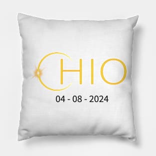 Ohio America 8th April 2024 Path of Totality Solar Eclipse Pillow