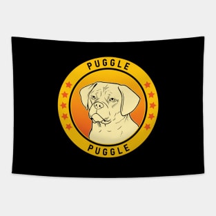 Puggle Dog Portrait Tapestry