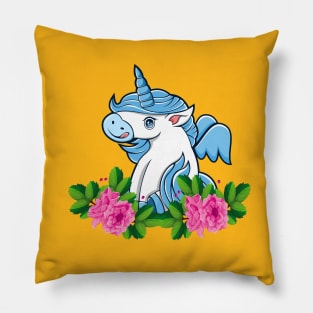 Cute Unicorn Flower Lover Pillow