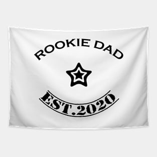 Rookie dad black Tapestry