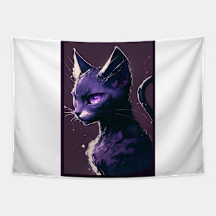 Purple Kitty Tapestry