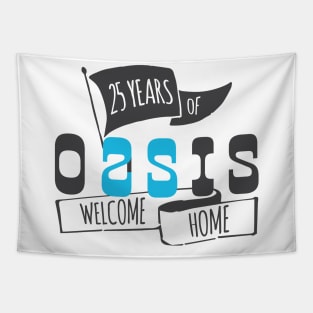 Oasis 25th Anniversary Logo (1) Tapestry