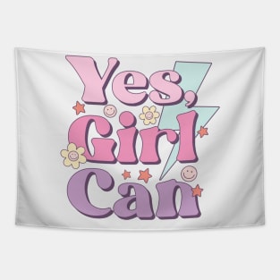 Yes, Girl Can Tapestry