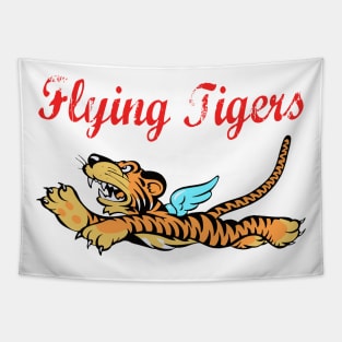 Flying Tigers WWII Distressed Tapestry