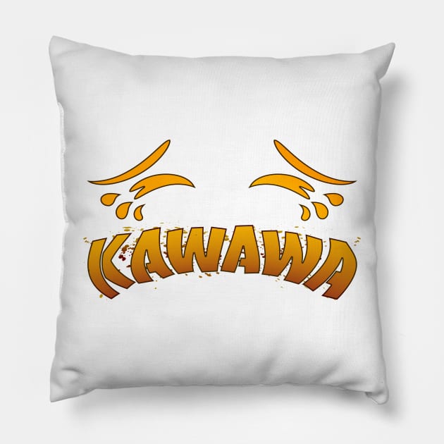 KAWAWA! Pillow by Nostalgink