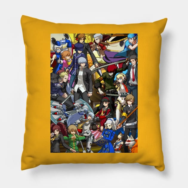 Persona 4 Arena Ultimax - Fight! Pillow by Vino