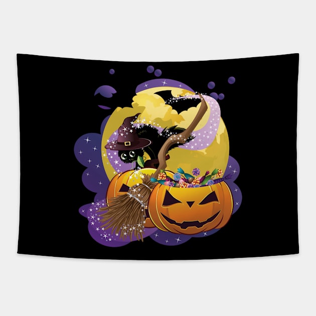 Halloween party Tapestry by AnnArtshock