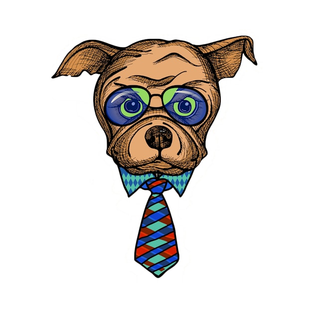 Necktie and dog by Officail STORE