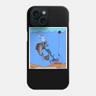 Fish Metal Detecting Funny Fishing Novelty Gift Phone Case