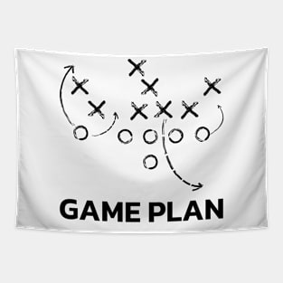 Game Plan (Black) Tapestry