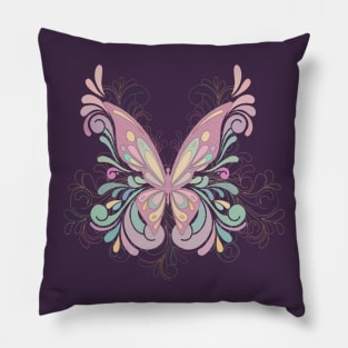 Pretty Pink Butterfly Pillow