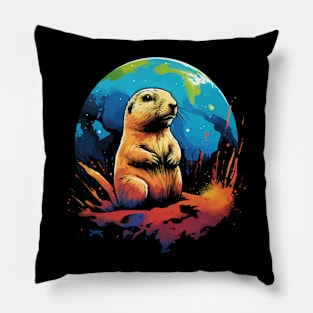 Prairie Dog Earth Day Pillow