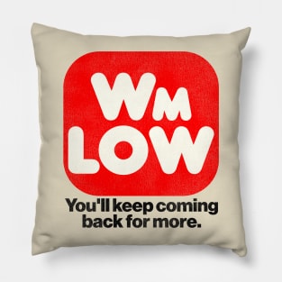 WM LOW Supermarket Retro Defunct Store Pillow