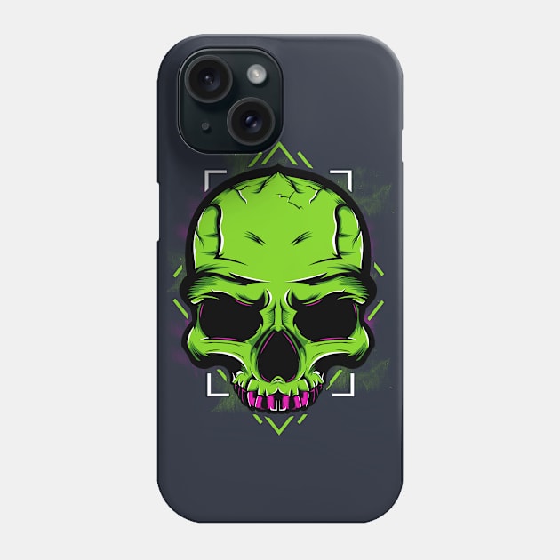 Gothic Skull Tee Phone Case by MattyDDesigns