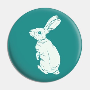 White Rabbit Spotted Pin