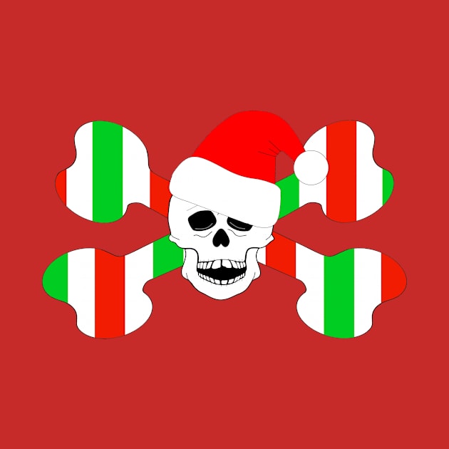 Christmas Skull And Bones by SartorisArt1