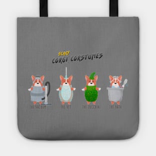 Scary Corgi Costumes Tote