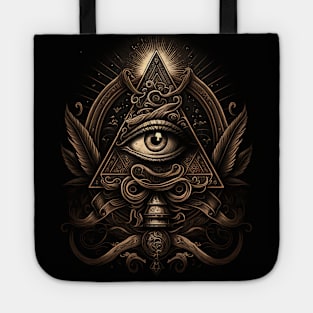 illuminati-inspired, eye Tote