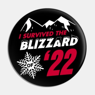 I survived the Blizzard of 2022 Pin