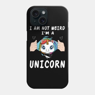 Cute Unicorn Funny Saying Pretty Rainbow Colors Fairytale Phone Case