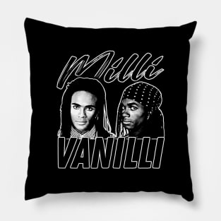 Milli Vanilli - Vintage Look Design Tribute Pillow