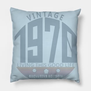 50th Birthday T-Shirt - Vintage 1970 Pillow