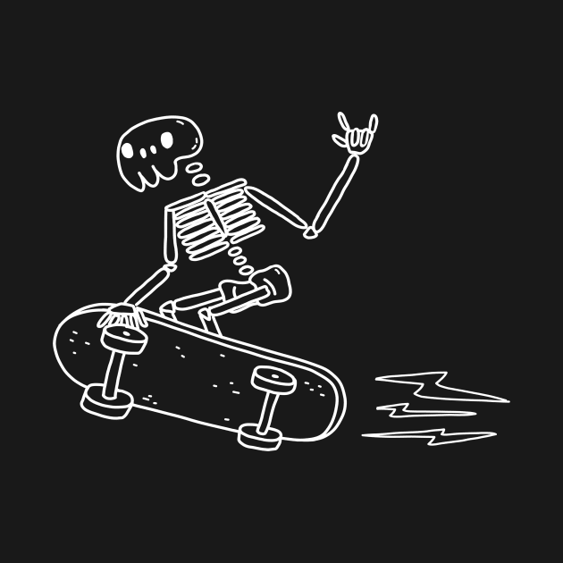 Skater skeleton by yoacat