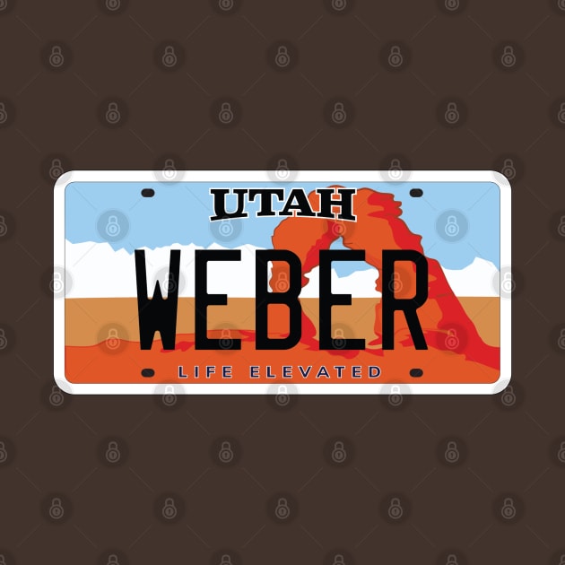 Utah Vanity license plate weber grill by zavod44