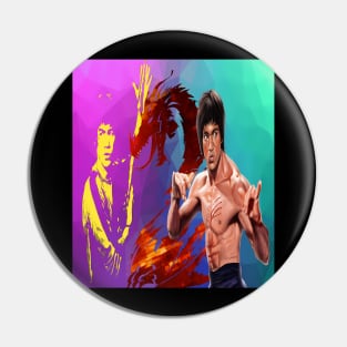 Movie Bruce Jeet Kune Do Bruce Dragon Legend Pin