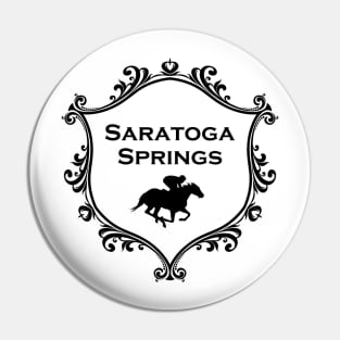 Saratoga Springs New York Horse Racing Pin