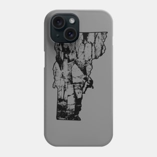 Rock Climbing Vermont State Map Phone Case