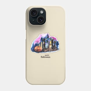 Happy Halloween dark Castle Phone Case