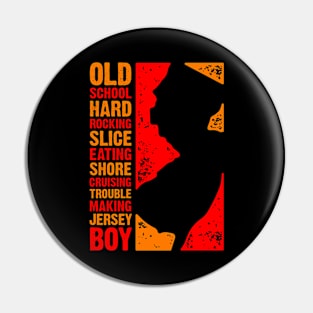 Old School Jersey Boy Pin