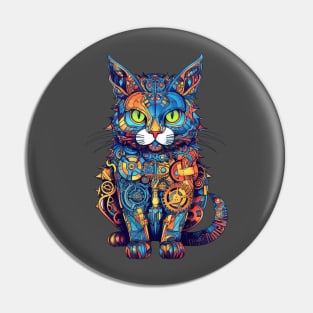 Mechanical cat Pin