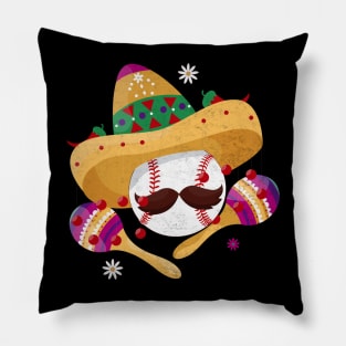 Cinco De Mayo - Baseball Mexican Sombrero Pillow