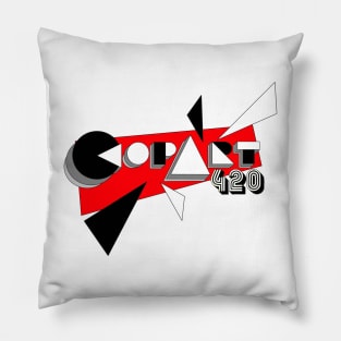 CopArt420 Logo Vamp Noir Design Pillow