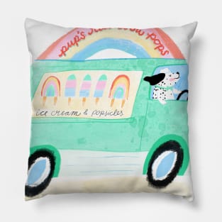 Pups Rainbow Pops - Ice Cream Truck Pillow