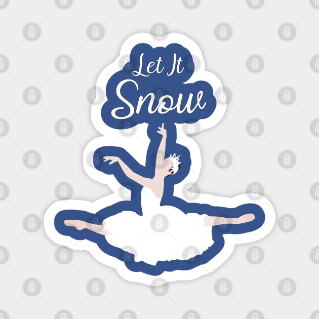 Let It Snow - Light Skin Tone Magnet by Susie