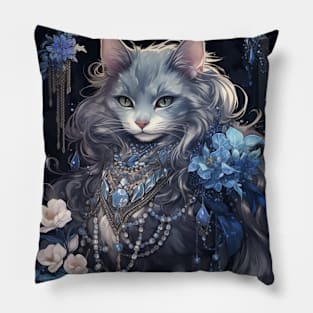 Siberian Cat Goddess Pillow