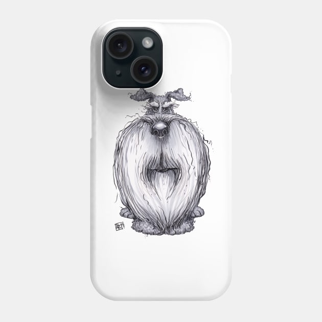 Schnauzer Dog Phone Case by obillwon