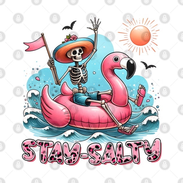 "Stay Salty" Funny Skeleton by FlawlessSeams
