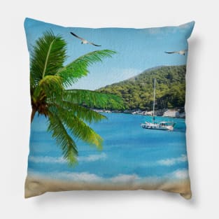 Boating in the Summer Pillow