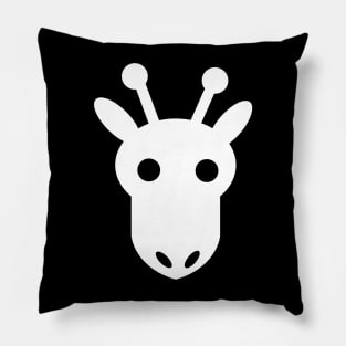 Shapes of Majesty - Black and White Giraffe Pillow